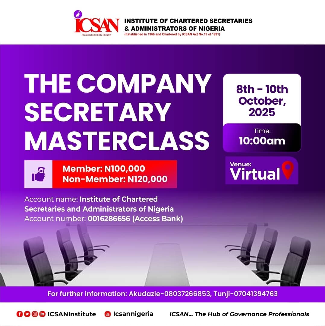The Institute of Chartered Secretaries and Administrators of Nigeria (ICSAN)